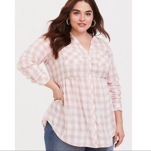 TORRID Plaid Tunic Top